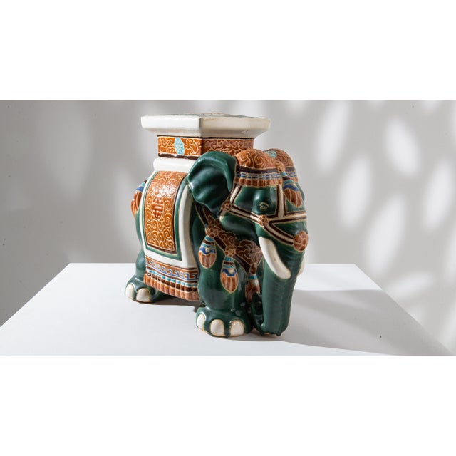 Ceramic 1960s French Ceramic Elephant For Sale - Image 7 of 13