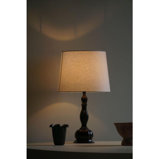 Danish Art Deco Table Lamp attributed to Just Andersen, 1920s For Sale - Image 4 of 14