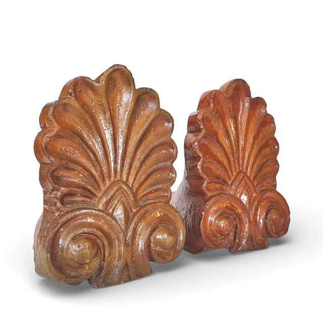 Rustic European Antique Glazed Terracotta Architectural Elements - A Pair For Sale - Image 3 of 7