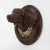 A Mid-20th Century Wooden Hand-Carved Decorative Dog Head For Sale - Image 12 of 12