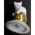 Rare Rosenthal Cat on 24k Gold Ball Barvarian For Sale In Portland, ME - Image 6 of 8