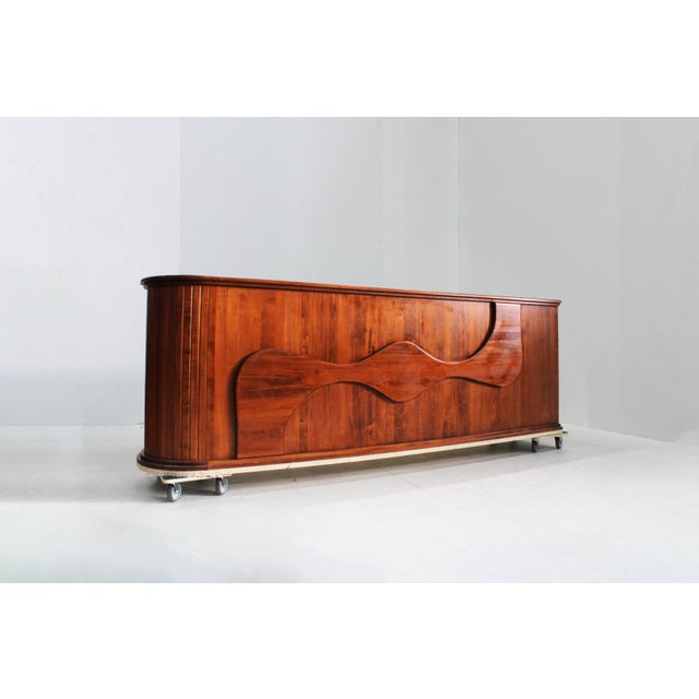 Vintage Shop Counter Sideboard in Marble and Wood, Italy, 1970s For Sale - Image 12 of 12
