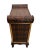 Wood 1960s Asian Mid Century Nightstand Cabinet With Drawer Wicker and Bamboo Curved Top For Sale - Image 7 of 13