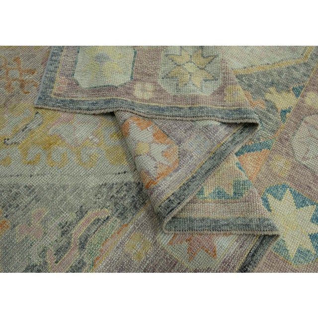 Textile Turkish Oushak Rug 9'5" x 12'9" #18637 For Sale - Image 7 of 8