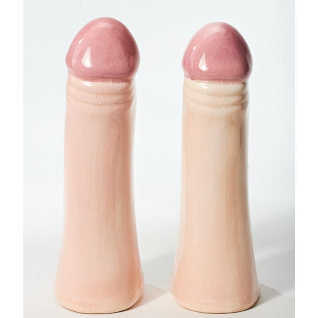 Mid 20th Century Whimsical Old Lady Salt and Pepper Shakers - a Pair For Sale - Image 4 of 5