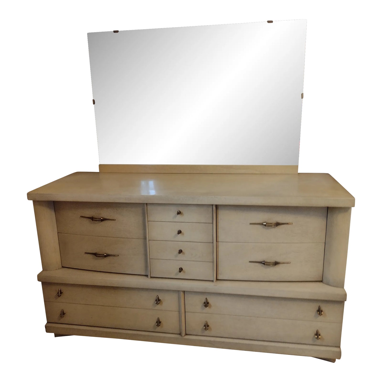 ドレッサー Retro mirror dresser 1950s Mid-Century Modern Dresser With Mirror, One of Five