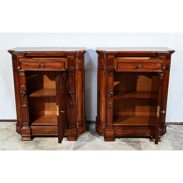 Napoleon III Style Buffets, Late 19th Century, Set of 2 For Sale - Image 4 of 18