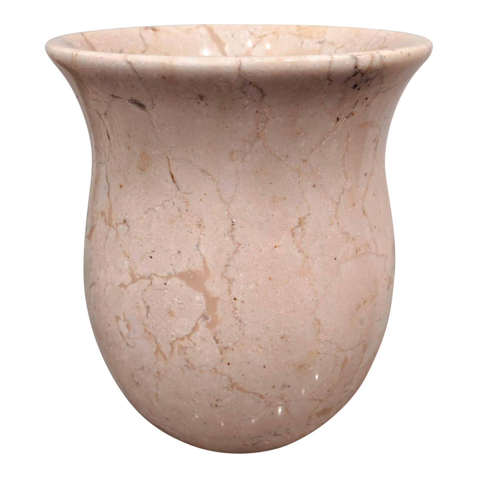 Sculptural Overscaled Carved Marble Vase Chairish