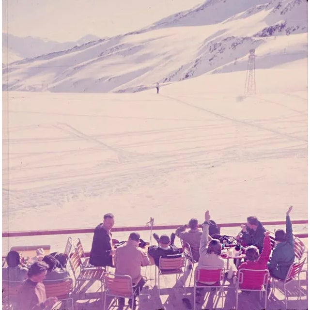 Mountain Top 1954 Skiers enjoy mountain top drinks, Klosters, 1954. Toni Frissell Antoinette Frissell Bacon (March 10,...