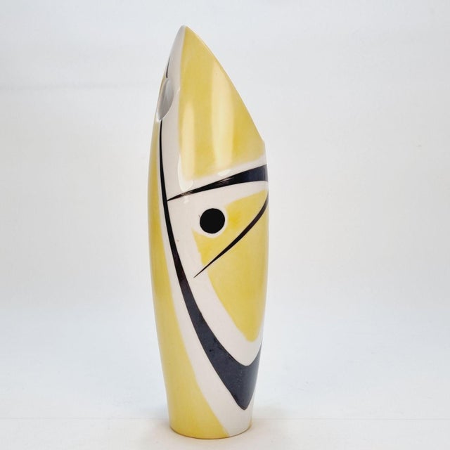 Ceramic Vintage Art Deco Zsolnay Porcelain Vase by János Török, 1960s For Sale - Image 7 of 12