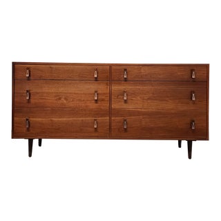 Vintage Walnut Dresser by Stanley Young for Glenn of California For Sale