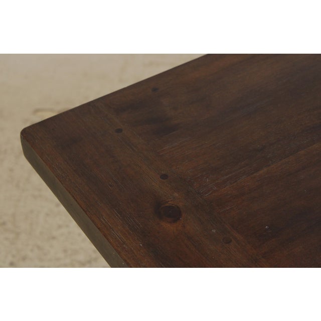 Brown Restoration Hardware Large Farm Dining Room Table For Sale - Image 8 of 14