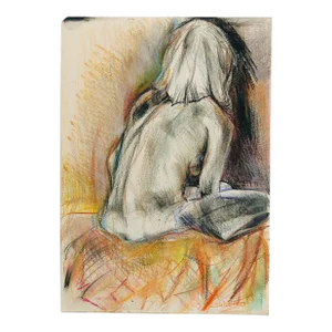 Contemporary Color Pencil Drawing by Erik Sulander 7x10 on Paper, Signed.