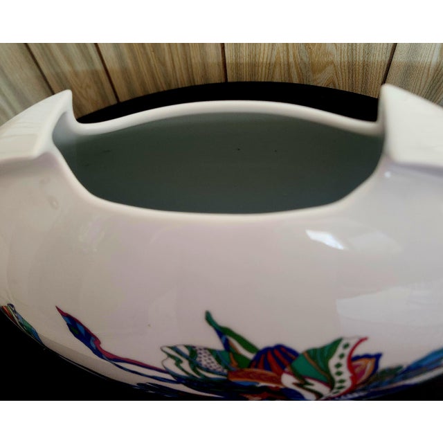 Rosenthal Colorful Artist Painted Pillow Vase by Lino Sabattini For Sale In Orlando - Image 6 of 9