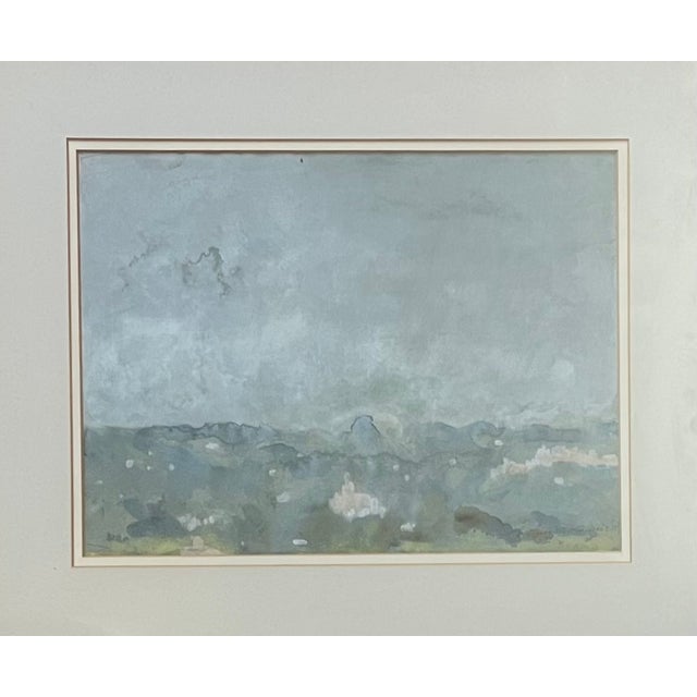 Impressionist Arthur B. Davies (American 1862 - 1928) Ashcan School Impressionist Watercolor Painting - Landscape in Italy For Sale - Image 3 of 10