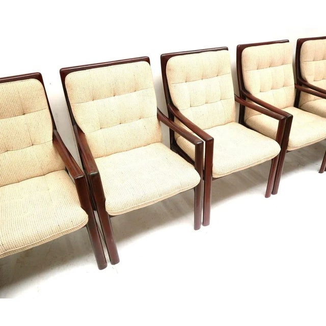 Wood Vintage Armchairs from Lübke, 1970s, Set of 15 For Sale - Image 7 of 11