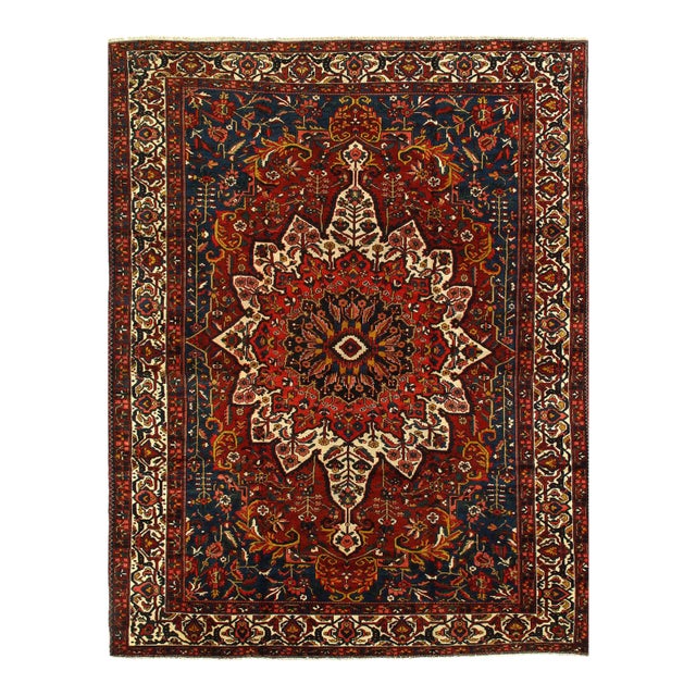 Persian Semi Antique Bakhtiari Hand-Knotted 11'3'' X 14'4'' For Sale