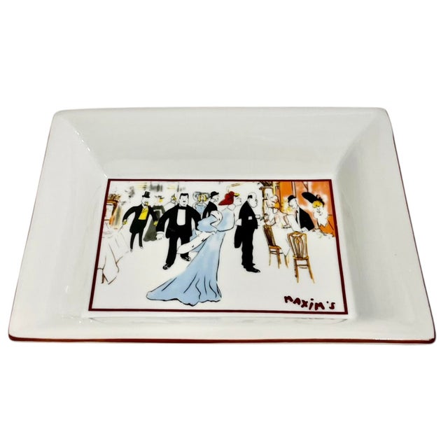 Fabulous mint condition ashtray from the famed restaurant nightclub in Paris. Maxim’s is still open today! Large size...