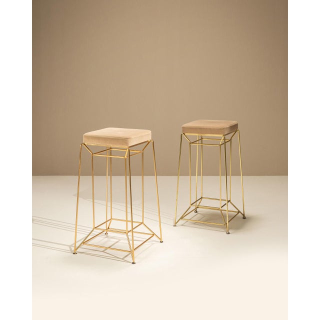 Bar Stools attributed to Dolce & Gabbana, Italy, 1980s, Set of 2 For Sale - Image 11 of 11