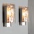 Gold Ice Glass and Chrome Wall Sconces from Doria, 1970s, Set of 2 For Sale - Image 8 of 12