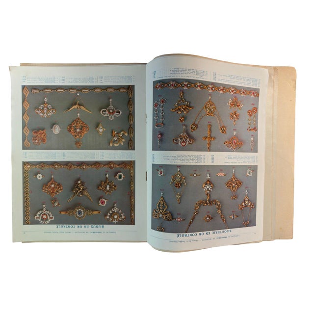Antique French Decorative Ornament, Arts, Jewelry, Clocks & Metalwork Catalog, Fabriques G. Tribaudeau, Besançon, 1913–1914 For Sale - Image 4 of 12