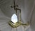 Mid-Century/Modern Rock Crystal Lamp Hi-polished Brass . LED base For Sale - Image 4 of 18