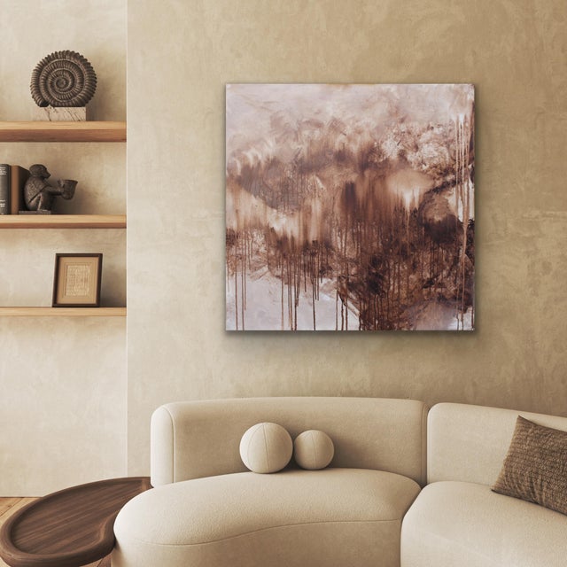 Contemporary The Stranger Original Abstract Art by Lisa Finlayson For Sale - Image 3 of 7