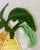 Embroidered Trio of Pears Fabric Art Wall Hanging For Sale - Image 9 of 12