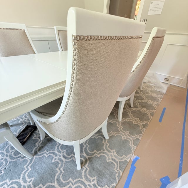 Expandable Dining Table and 6 Chairs From Thomasville For Sale - Image 15 of 16