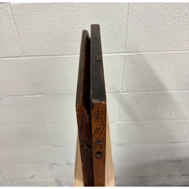 Brown Antique Jacobean Revival Quarter Sawn Oak Tiger Oak Barley Twist Dining Table For Sale - Image 8 of 11