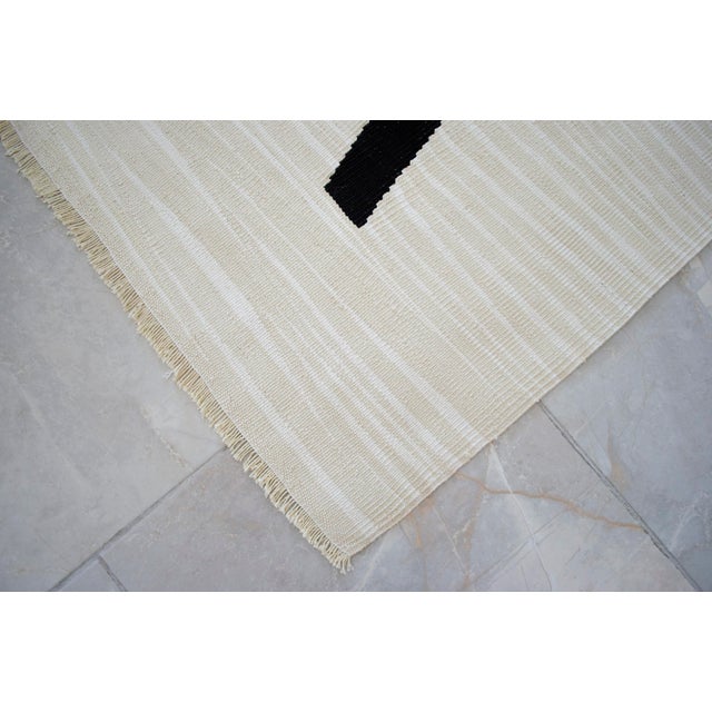 Paul Klee - Lady Apart (Dame Abseits) Inspired Silk Hand Woven Area Wall Rug - 4′3″ × 5′8″ For Sale - Image 12 of 17