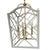 Large Chippendale or Chinoiserie Faux Bamboo Frettework Lantern For Sale - Image 12 of 14