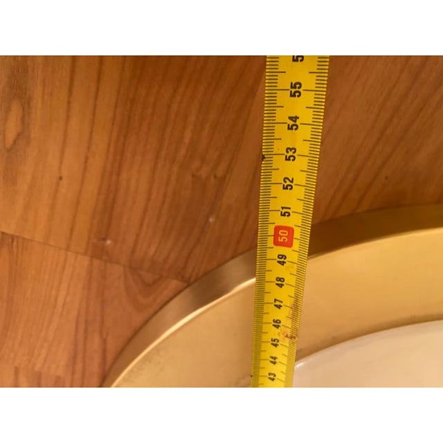 Contemporary Italian Venetian White and Gold Murano Glass Style Coffee Table by Simoeng For Sale - Image 3 of 11