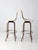 Metal Mid Century Fiberglass Shell Swivel Bar Stools Pair For Sale - Image 7 of 12