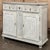 French Country 18th Century Country French Hand-Carved Whitewashed Buffet For Sale - Image 3 of 18