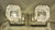 Vintage Bedside Lamps with Grey and White Plastic Base and Clear Cuboid Relief Glass Shade by Graewe, 1970s, Set of 2 For Sale - Image 4 of 8