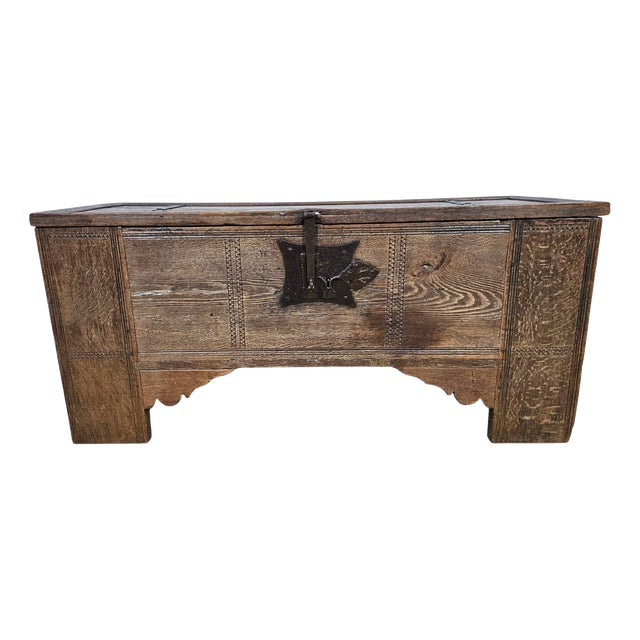 Gothic Chest, 15th Century For Sale