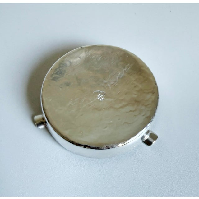 Silver Christofle Hammered Silver Plate Ashtray, Late 20th Century For Sale - Image 8 of 9
