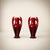 Art Nouveau Oxblood Enameled Ceramic Vases, France, 1900, Set of 2 For Sale - Image 3 of 3
