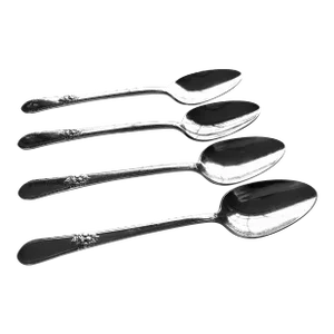 Vintage 1847 Rogers Bros. Is "Adoration" Pattern Silver Plated Teaspoons- Set of 4