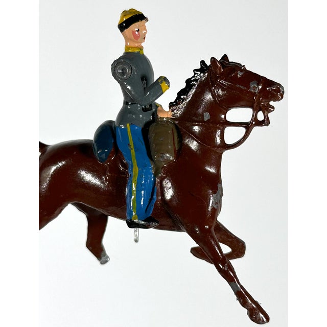 Black Vintage Britains Civil War Confederate Cavalry Set, Boxed For Sale - Image 8 of 10