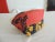 Small Colorful Kantha Cloth Small Decorative Basket or makeup bag/pouch. Made in India with canvas lining. Size: 9"W x...