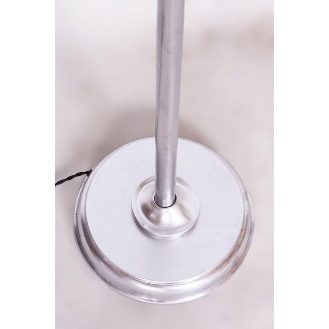 Czech Bauhaus Brass-Plated Floor Lamp from Gottlieb Brothers, 1930s For Sale - Image 6 of 8