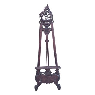 Antique Victorian Style Mahogany Table Top Victorian Easel For Sale