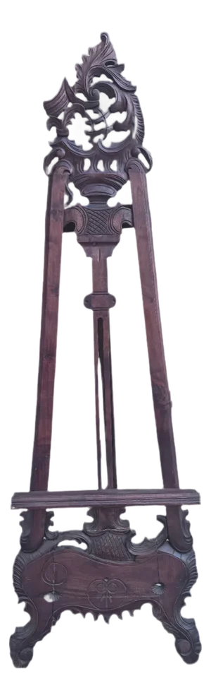 Antique Victorian Style Mahogany Table Top Victorian Easel