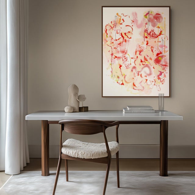 Gina Werfel creates dynamic, rhythmic compositions that explore the interplay of vivid color, lyrical gesture, and complex...