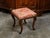 Wood English 1820s Mahogany Stool with Floral Themed Upholstery and Cabriole Legs For Sale - Image 7 of 10