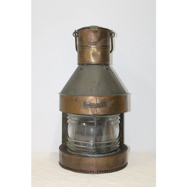 Bronze English Ships Lantern Birmingham Griffiths & Sons For Sale - Image 8 of 8