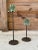 Verdigris Pair of Tropical Palm Tree Metal Candle Holders With Verdigris Finish For Sale - Image 8 of 8