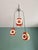 Space Age Cascade Chandelier in Orange and White Lacquered Metal from Raak, 1970s For Sale - Image 17 of 17